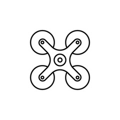 Poster - drone icon. Element of intelligence icon for mobile concept and web apps. Thin line drone icon can be used for web and mobile