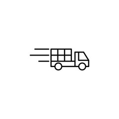 Poster - express delivery icon. Element of intelligence icon for mobile concept and web apps. Thin line express delivery icon can be used for web and mobile