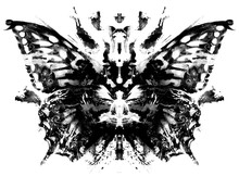 Butterfly Pattern In Rorschach Test Style
