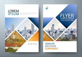 annual report brochure flyer design template vector, leaflet presentation, book cover, layout in a4 