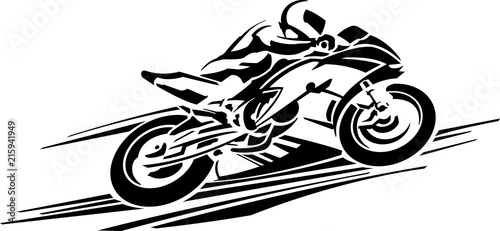 Foto-Fußmatte - Motorcycle racing (von SlipFloat)