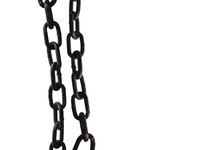 Rusty Chain Isolated On White Background.