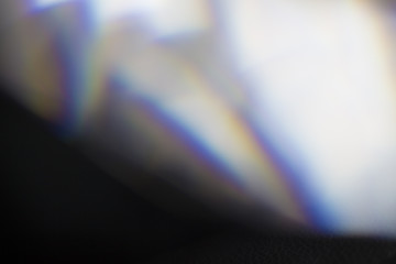 Fototapete - Crystal flare effect on black background