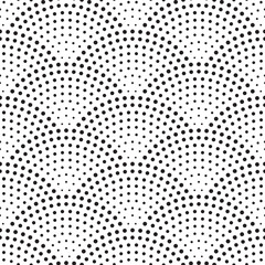 Seamless scales pattern vector retro background