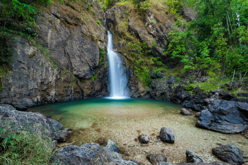 thong pha phum national park jokkradin waterfall Kanchanaburi of Thailand