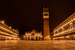 Praça de S.Marcos durante a noite, Veneza, Itália