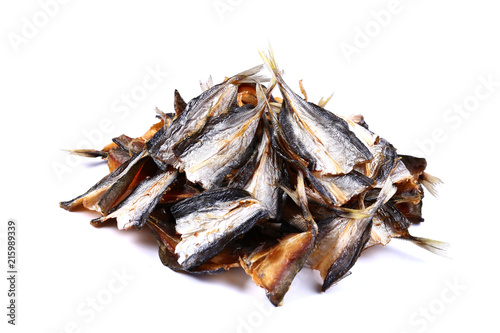 Fotografija Silver Horse mackerel Fish on a white background (isolated)