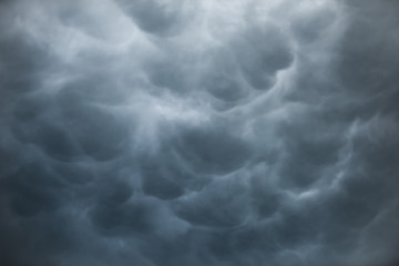 Wall Mural - storm clouds dramatic with black clouds and moody sky, motion dark sky before rainy