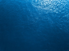 Blue Sea Surface Aerial View