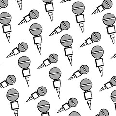 Poster - grunge microphone voice audio equipment background