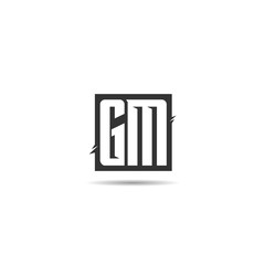 Wall Mural - Initial Letter GM Logo Template Design