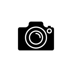 Poster - camera glyph icon. Simple vector for UI and UX, website or mobile application on white background