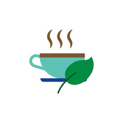 Sticker - Nature Coffee And Tea Logo Icon Design