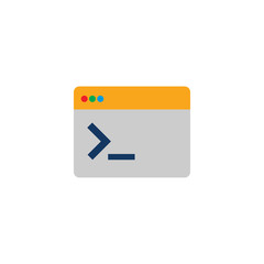 Sticker - Code Terminal Logo Icon Design