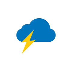 Poster - Thunder Weather logo Icon Design