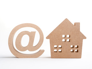 Poster - Wooden house email address
