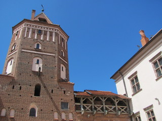 The Tower and Wall of Mir Castle, Belarus