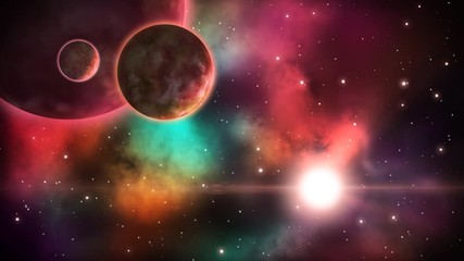Wall Mural - Cosmic view. Loop.