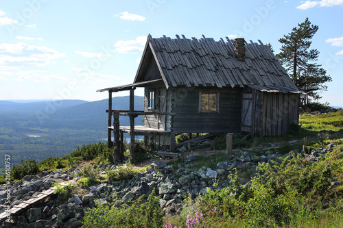 Santa's cottage in summer Poster Mural XXL