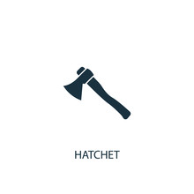 Hatchet Creative Icon. Simple Element Illustration
