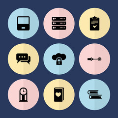 Poster - Set of 9 information filled icons