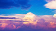 Bright colorful clouds during the sunset. Background for design_