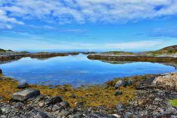 Sticker - Beautiful landscape on the coast of famous Atlantic Ocean Road -  Atlanterhavsveien , More og Romsdal county, Norway.