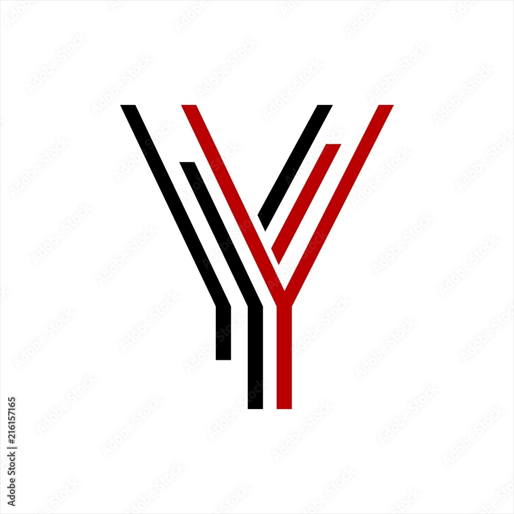 Y, YY, YYY, YYI, YI, YL initials line art geometric company logo Stock  Vector | Adobe Stock
