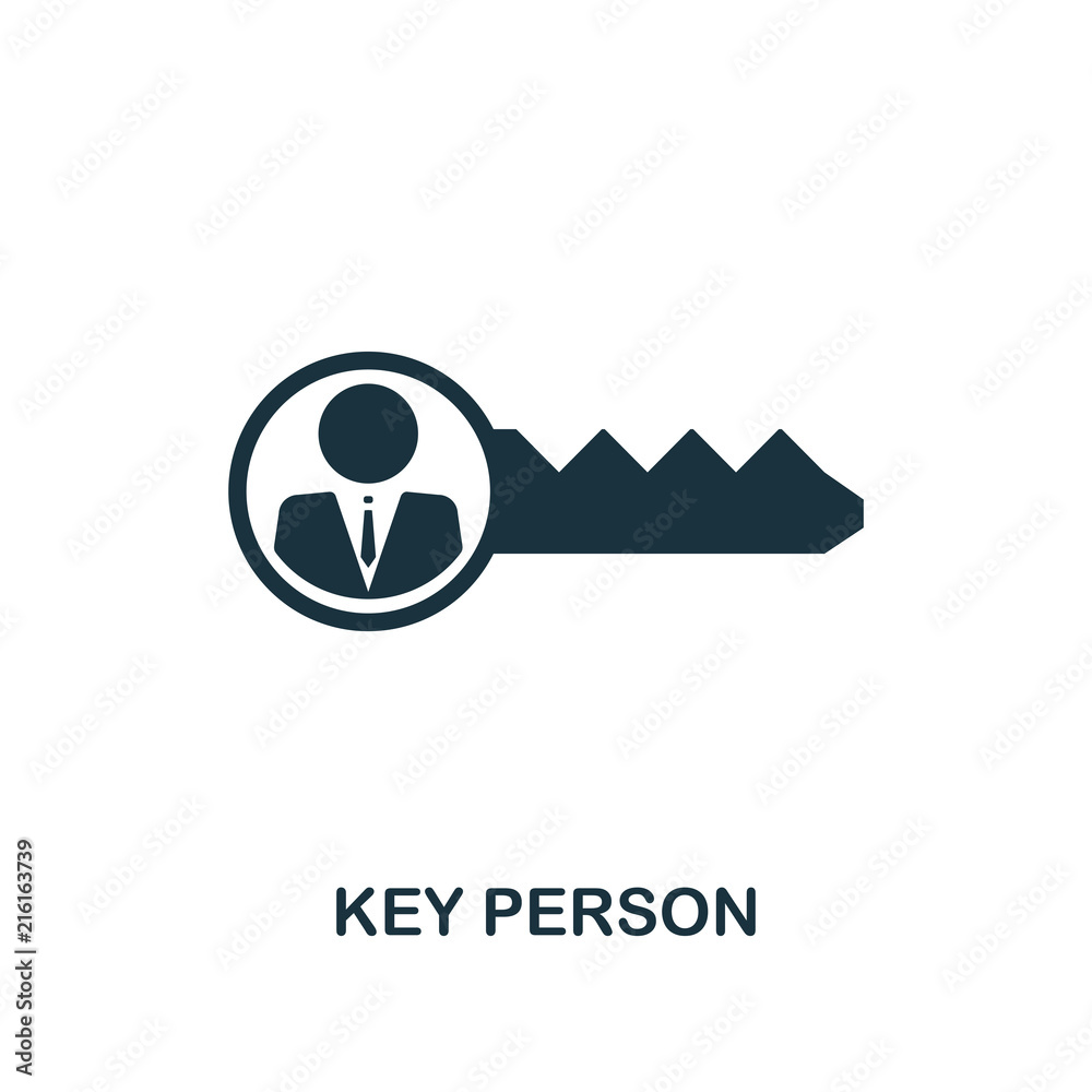 Key Person creative icon. Simple element illustration. Key Person ...