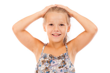 beautiful blonde little girl