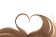 © MAKOVSKY ART - Brown hair in shape of heart isolated on a white background