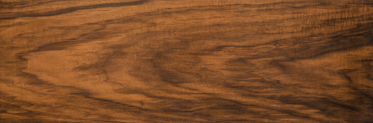 Wall Mural - Walnut wood texture. Super long walnut planks texture background.Texture element