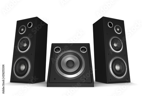 Cuadros en Lienzo speaker concept 3d illustration