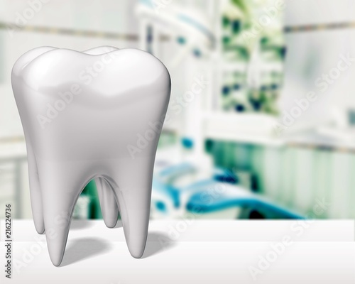 Cuadros en Lienzo Big teeth on hospital background