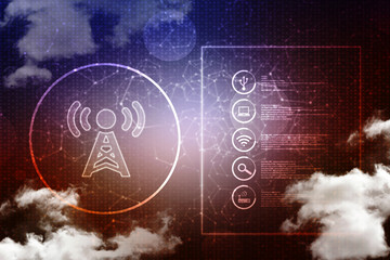 Poster - 3d rendering mobile phone data
