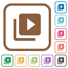 Poster - Video library simple icons