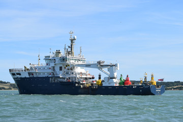 Buoy changing boat