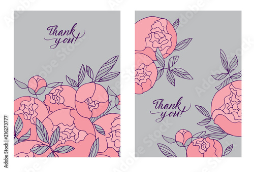 Tender pink peony flower bo...