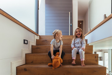 kids having fun at home