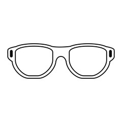 Canvas Print - eye glasses isolated icon