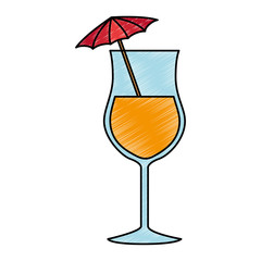 Poster - tropical cocktail cup icon vector illustration design