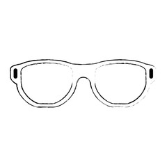 Canvas Print - eye glasses isolated icon