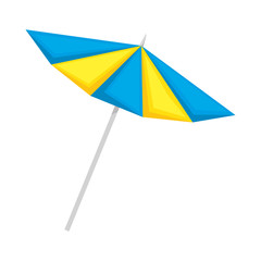 Poster - umbrella beach isolated icon vector illustration design