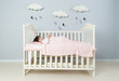 © stock - Adorable little girl sleeping in the bed with her toy