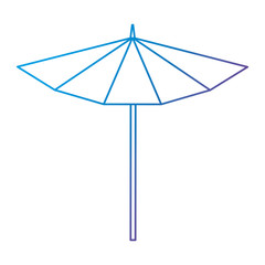 Wall Mural - umbrella beach isolated icon vector illustration design