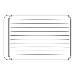 Poster - Big mattress icon. Outline big mattress vector icon for web design isolated on white background