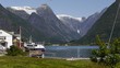 Sommertag in der Gletscherregion Fjaerland, Sogn og Fjordane, Norwegen, Skandinativen