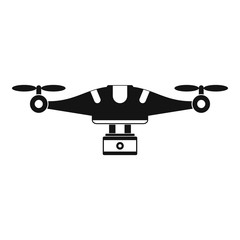 Poster - camera drone icon. simple illustration of camera drone vector icon for web design isolated on white 