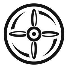 Poster - Drone propeller icon. Simple illustration of drone propeller vector icon for web design isolated on white background
