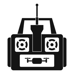 Poster - Aerial drone remote control icon. Simple illustration of aerial drone remote control vector icon for web design isolated on white background